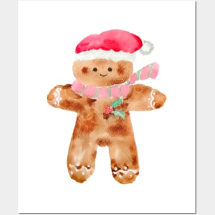 gingerbread man Posters and Art